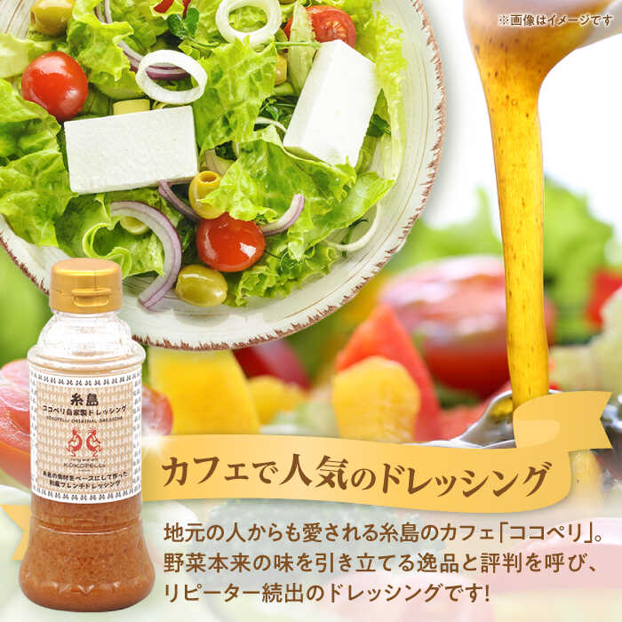 【ふるさと納税】 海辺カフェの自家製ドレッシング！糸島野菜の味を引き立てる名脇役として大人気≪糸島≫【ココペリ】調味料/食卓/健康 [ALE002] 10000円 サムネイル2