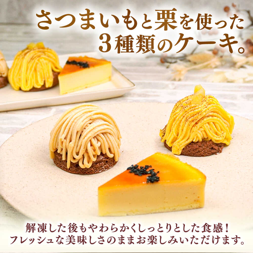 【ふるさと納税】おいもチーズ / モンブラン / さつまいもモンブラン ケーキ 3種16個 冷凍 糸島市 / 五洋食品産業 [AQD002] スイーツ 洋菓子 11000円 サムネイル2