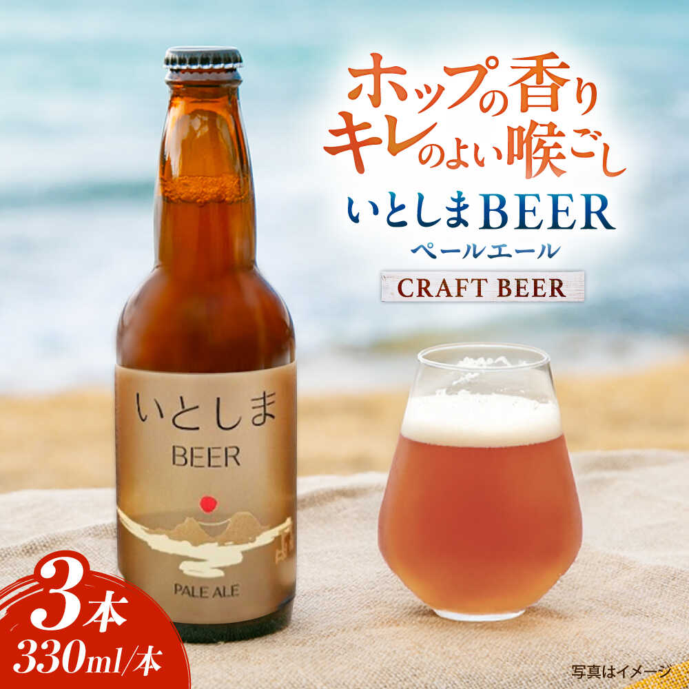 【お試しセット】 いとしまBEER (ペールエール) 330ml×3本 糸島市 / 蔵屋 クラフトビール ビール [AUA034] 常温 9000円 9千円