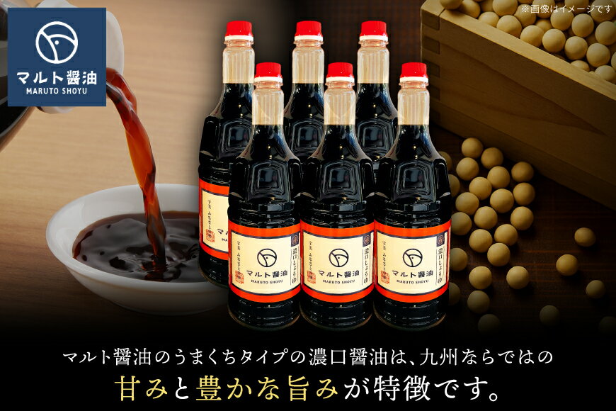 【ふるさと納税】醤油 九州こいくち醤油 1.8L 6本 セット [マルト醤油醸造元 福岡県 宇美町 um40azo720004] しょうゆ 濃口醤油 こいくち醤油 調味料 サムネイル2