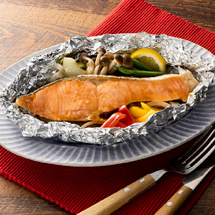 【ふるさと納税】定塩（塩鮭）銀鮭極厚切身（約1．2キロ） 冷凍 小分け 8切 おかず 弁当 .AB204 サムネイル2