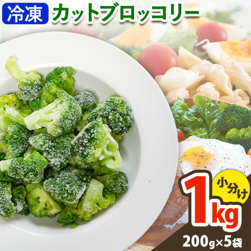 冷凍 ブロッコリー 冷凍 カット ブロッコリー 200g × 5袋 合計 1kg 花田農園 《11月下旬-3月末頃出荷》福岡県 鞍手町 冷凍 ぶろっこりー 野菜 ブロッコリー 惣菜 料理 お弁当 小分け パック 送料無料