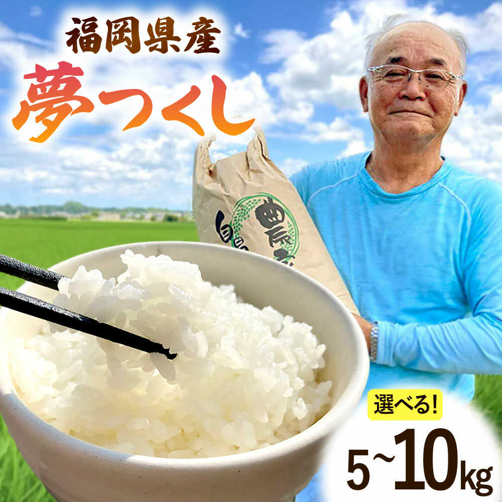 夢つくし 白米 5〜10kg福岡県 桂川町産▼米 お米 白米 精米 5kg 10kg 5キロ 10キロ ふるさと納税 九州 県産米 桂川町/一般社団法人地域商社いいバイ桂川[ADBB001] 10000 以上 10000円 以上 1万円 以上
