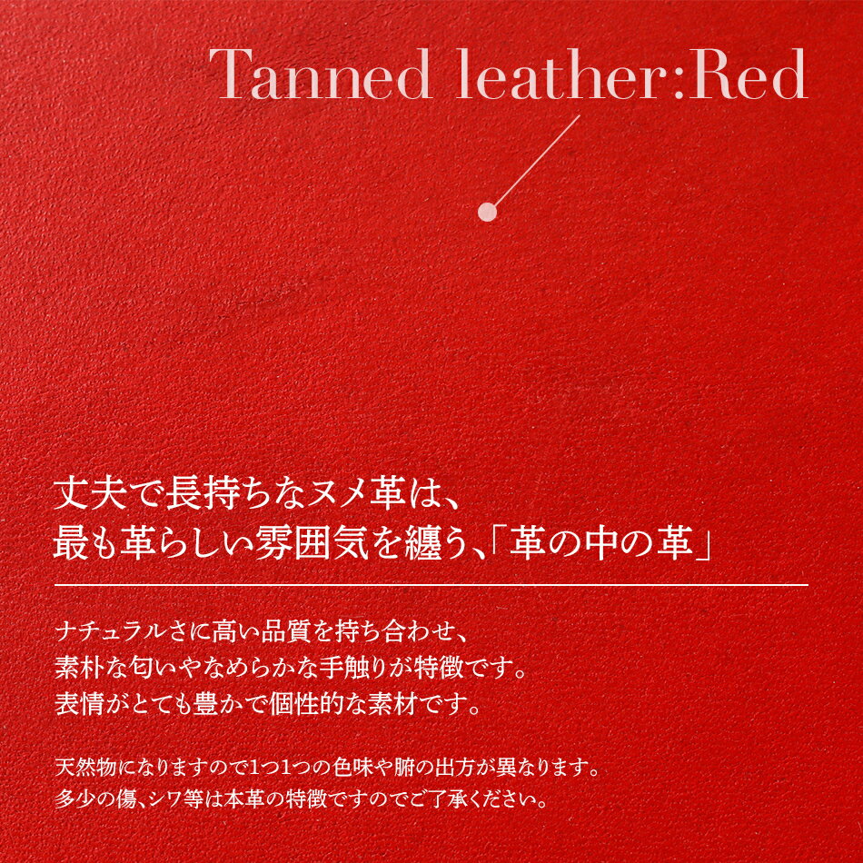 【ふるさと納税】 スライドコインケース ヌメ革 ・ レッド 革 オシャレ おすすめ 福岡県 大木町 ナデルファーデン BK114 サムネイル2