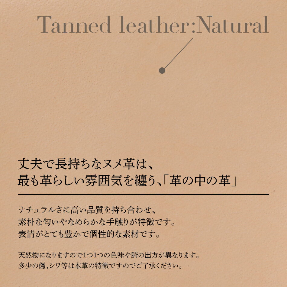 【ふるさと納税】 スライドコインケース ヌメ革 ・ ナチュラル 革 オシャレ おすすめ 福岡県 大木町 ナデルファーデン BK115 サムネイル2