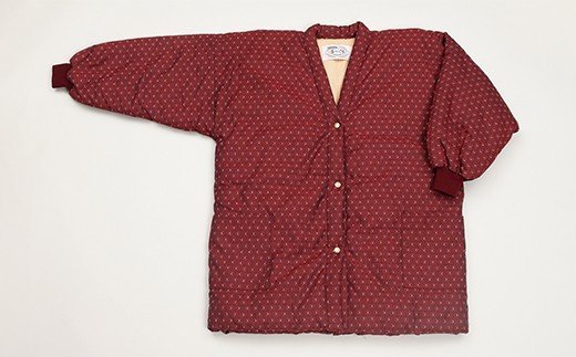 【ふるさと納税】 半纏 はんてん 久留米織 久留米はんてん 婦人あられ 婦人用 女性用 レディース ジャケットはんてん （ 赤 ） ドットボタン リブ袖 あられ柄 株式会社桑野 おすすめ 福岡県 大木町 BA016 サムネイル2