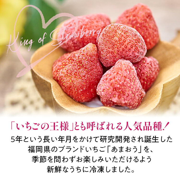 【ふるさと納税】＜選べる容量＞福岡産 冷凍あまおう 1kgor2kg【CO026/CO027】 サムネイル3