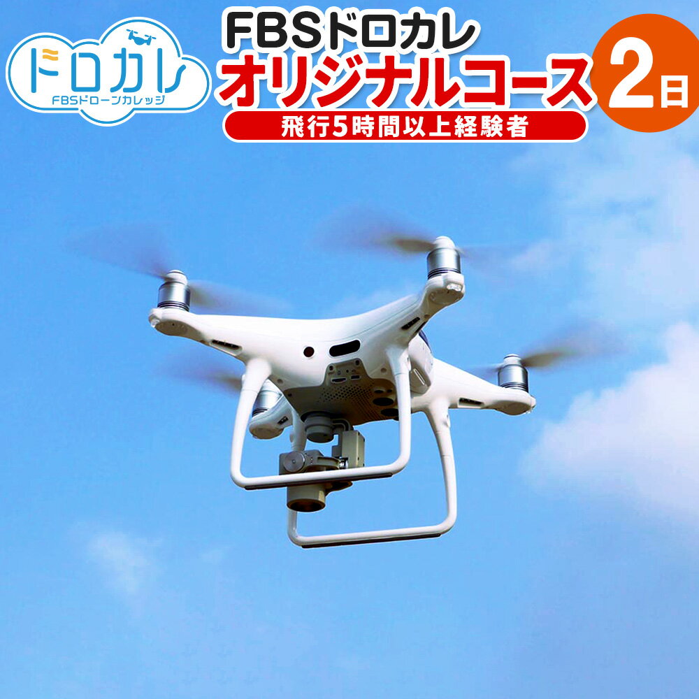 FBSドローンカレッジ ドローン 経験者 空撮 飛行 体験 オリジナルコース2日 飛行5時間以上経験者 座学2時間 実技 正確な操作 基本練習 二等無人航空機操縦者 農業ドローン民間資格 福岡県 香春町 送料無料 楽天スーパーSALE 9月開催