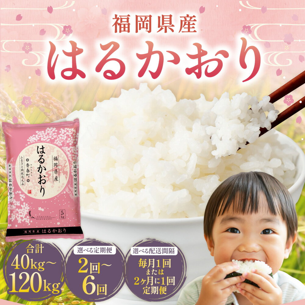 【ふるさと納税】はるかおり 20kg ＜選べる回数＞ 【1ヶ月毎 2回 ／ 3回 ／ 4回 ／ 5回 ／ 6回 定期便】 【2ヶ月毎 2回 ／ 毎3回 定期便】 ／ 米 コメ お米 ご飯 ごはん 白ご飯 精米 おこめ 常温 福岡県 香春町 送料無料 - 画像3