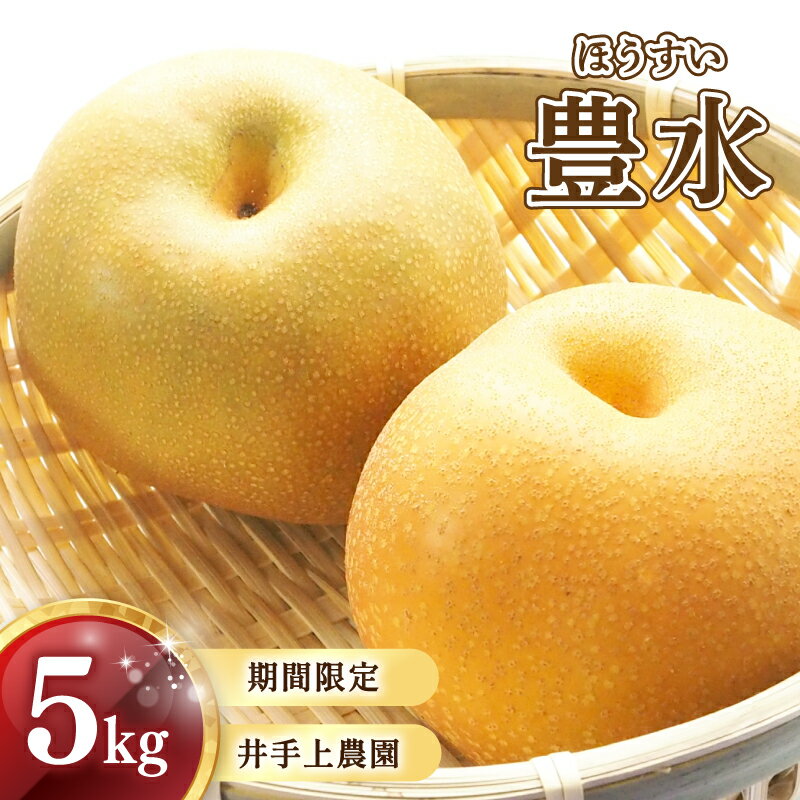 【2026年9月頃から発送】 梨 ( 豊水 ) 5kg 川崎町産 先行予約 梨 | 井手上農園 産地直送 梨 5kg 梨 豊水 なし フルーツ 梨 豊水 梨 豊水 梨 季節限定 梨 数量限定 梨 福岡県 川崎町