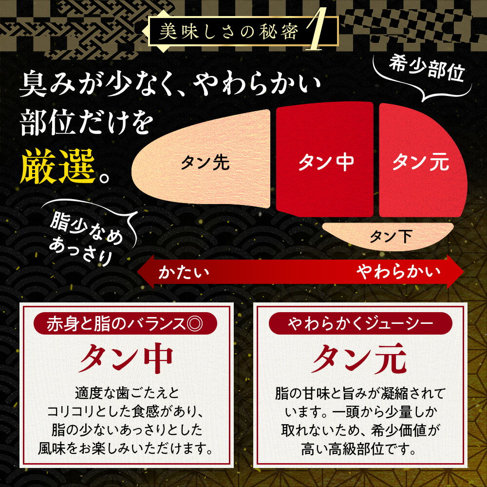 【ふるさと納税】 厚切り やわらか 牛タン 500g~1.25kg ステーキ 冷凍 真空パック 小分け 選べる容量 500g 1kg 簡単調理 塩味 タン元 タン中 牛肉 BBQ 焼肉 バーベキュー 旨塩 牛タン塩 塩味 ふるさと納税牛タン 人気 福岡 5営業日以内発送 スピード配送 川崎デリカ サムネイル2