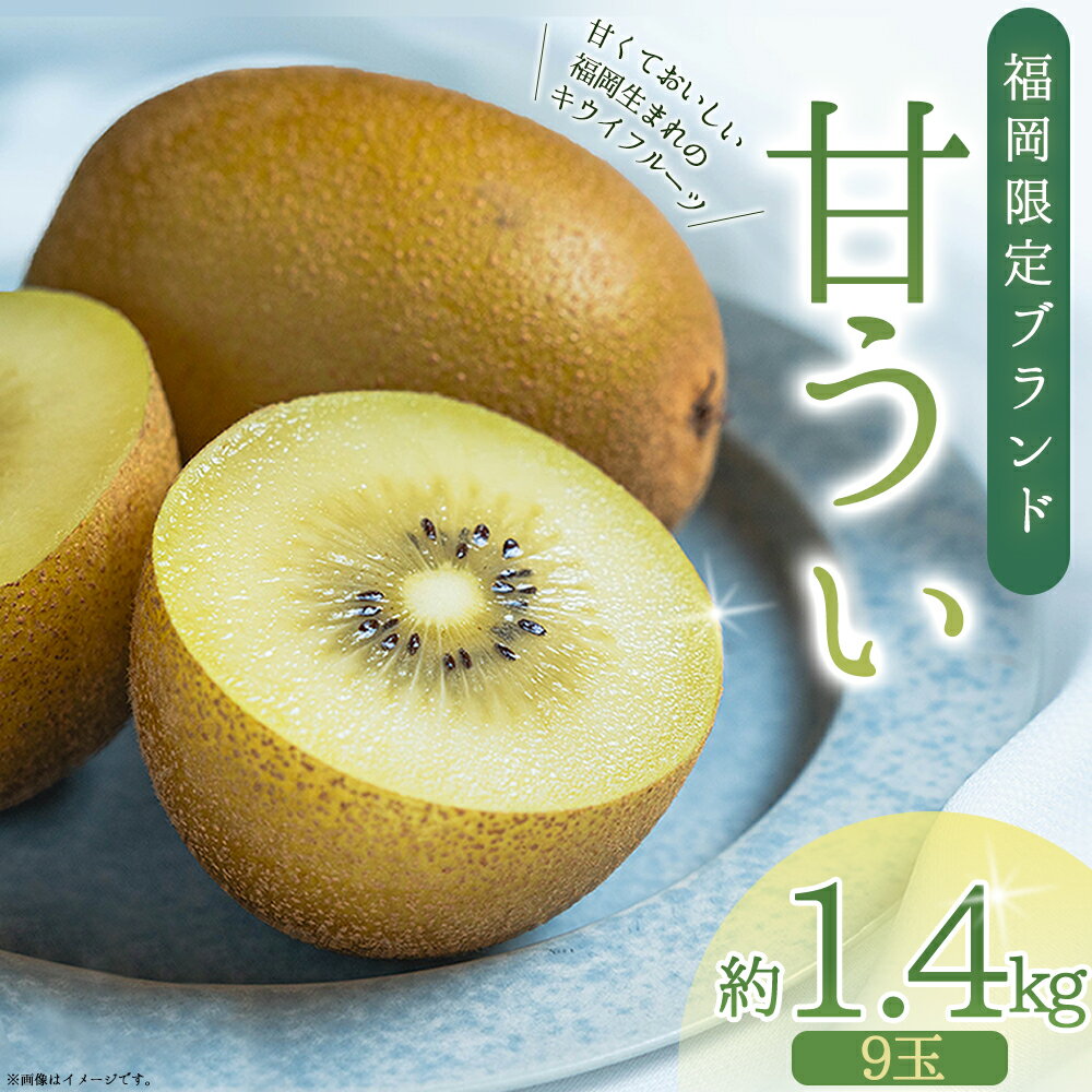 福岡県産 キウイ 甘うぃ 約1.4kg (9玉) あまうい あまうぃ 旬 フルーツ 果物 フルーツ福岡 赤村 送料無料 3W25
