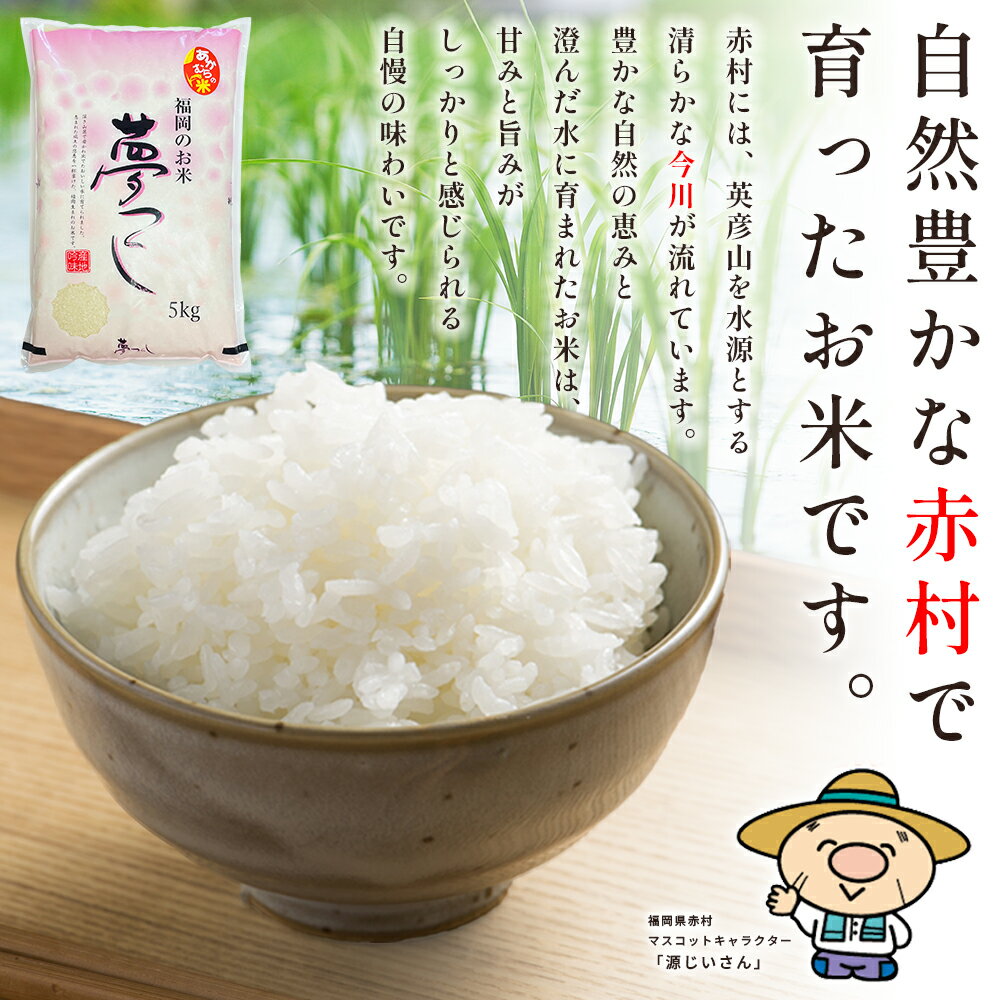 【ふるさと納税】【10営業日以内に発送】 赤村産米 農家直送【数量限定】おこめ こめ 米 精米 夢つくし 5kg～10kg 福岡県 赤村 (品番：4U1-S/4U2) - 画像3