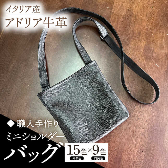 【職人手作り】イタリア産 アドリア牛革 ミニショルダーバッグ（135通りの組み合わせ）《築上町》【たけもとかばん】 革製品 レザー 牛革[ABAM055]