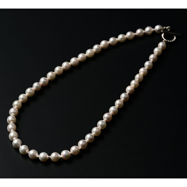 【ふるさと納税】大人カジュアル♪マンテル留め具のアコヤ真珠ネックレス 44cm ジュエリー アクセサリー ネックレス 真珠 パール 美穂野 佐賀市 ：C167-011 サムネイル2