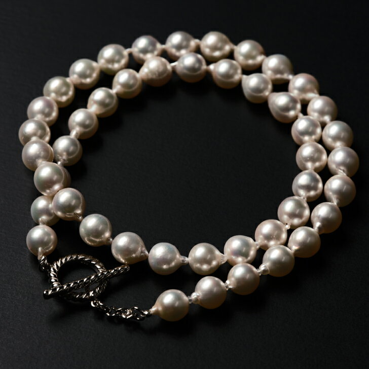 【ふるさと納税】大人カジュアル♪マンテル留め具のアコヤ真珠ネックレス 44cm ジュエリー アクセサリー ネックレス 真珠 パール 美穂野 佐賀市 ：C167-011 サムネイル3