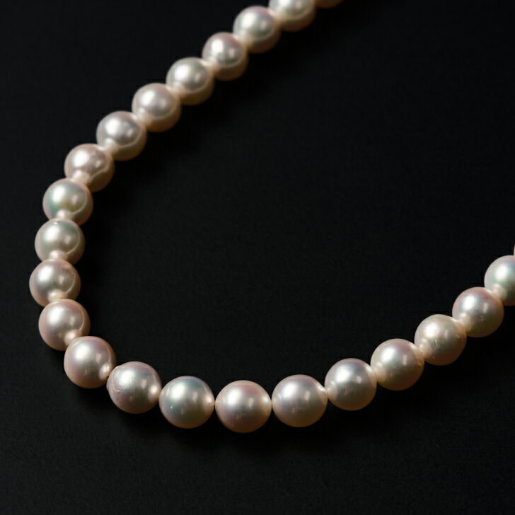 【ふるさと納税】【数量僅か】艶々セミラウンド8～8.5アコヤ真珠ネックレス 43cm ジュエリー アクセサリー ネックレス 真珠 パール 美穂野 佐賀市 ：C200-047 サムネイル3