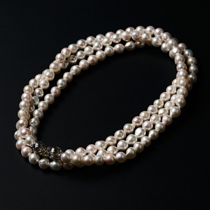 【ふるさと納税】8.5-9アコヤ真珠120cmセミバロックロングネックレス ジュエリー アクセサリー ネックレス 真珠 パール 美穂野 佐賀市 ：C600-005 サムネイル3