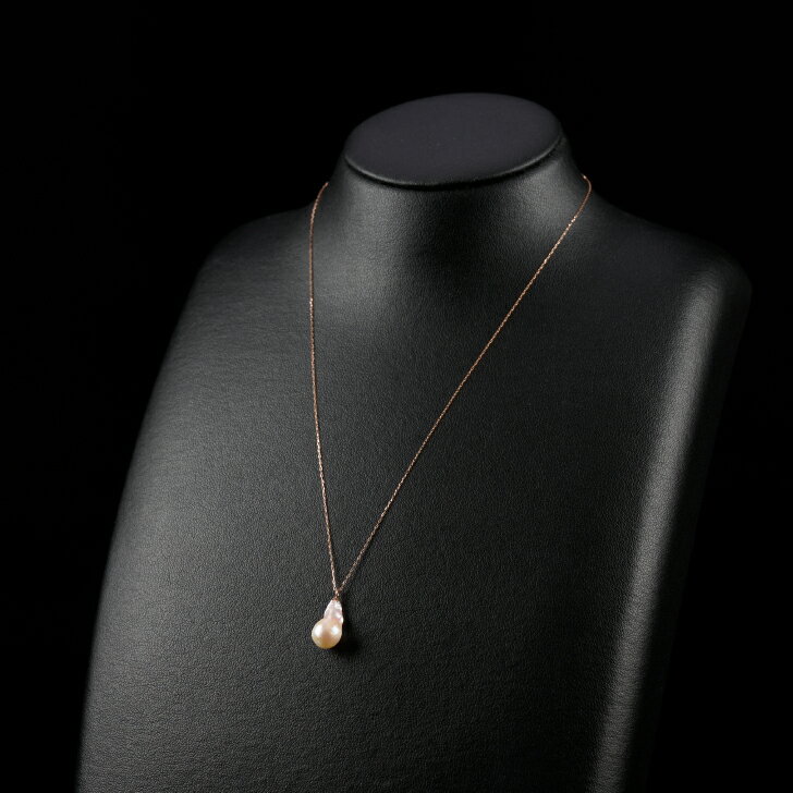 【ふるさと納税】7.5ミリ可愛いアコヤバロックパールペンダントネックレス：B620-002 サムネイル3