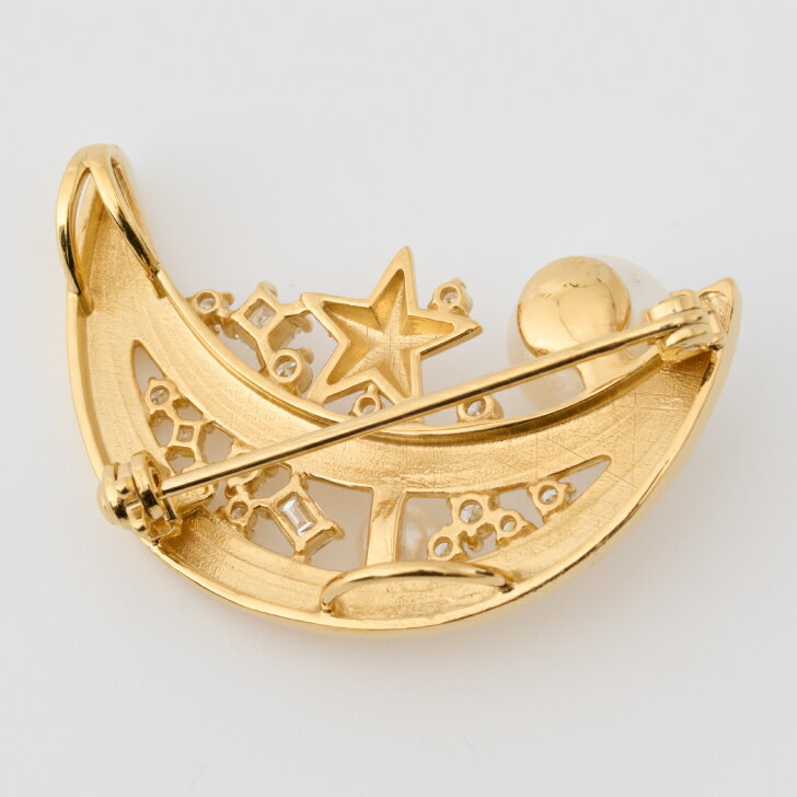 【ふるさと納税】煌めく月とアコヤ真珠のブローチ・ペンダント・ショートナー：C501-001 サムネイル3