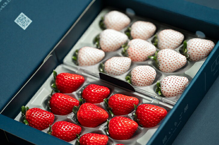 【ふるさと納税】佐賀県産いちご さがほのか＆パールホワイト 紅白セット：B140-008 サムネイル2