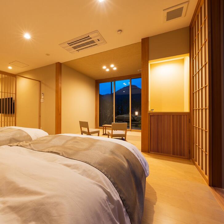 【ふるさと納税】古湯・熊の川温泉 清川 ペア宿泊券 地場産品付き 温泉旅館 1泊2食 古湯温泉 離れ 最上級の客室 半露天風呂 テラス付き 人気：C334-001 - 画像3