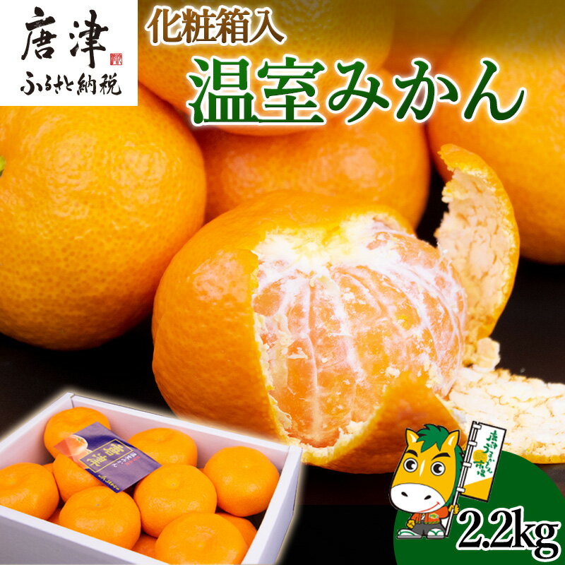 『先行予約』【6月下旬発送予定】唐津産 温室みかん 2.2kg 化粧箱 ハウスみかん ミカン 果物 フルーツ ギフト