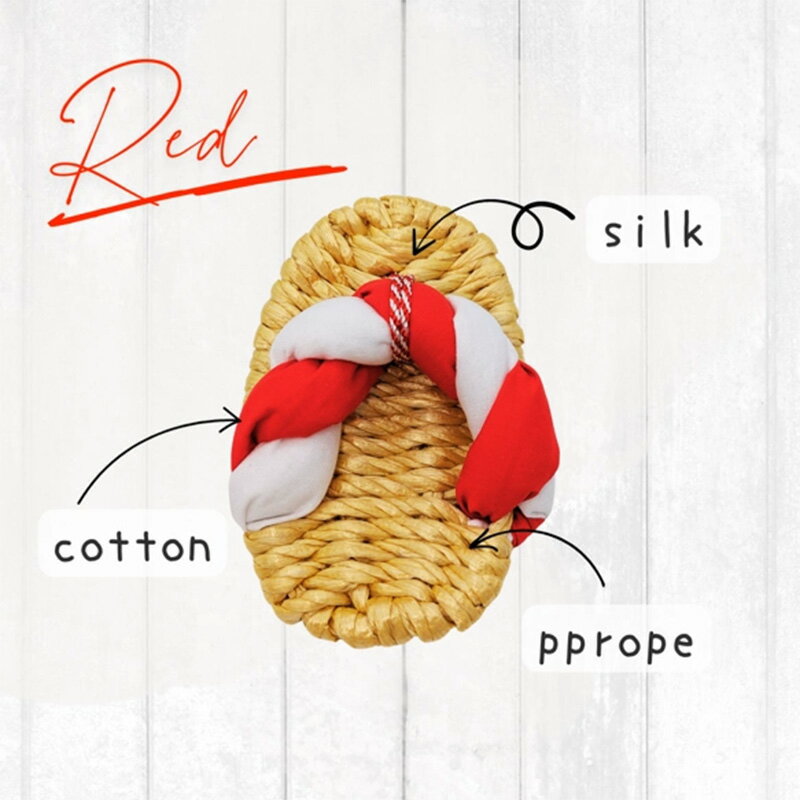 【ふるさと納税】昔ながらのわらじ「綿」《あか/しろ》12cm 1歳の誕生日に 初誕生餅踏みに 背負いパンにも babywarazi ハンドメイド ギフト サムネイル3