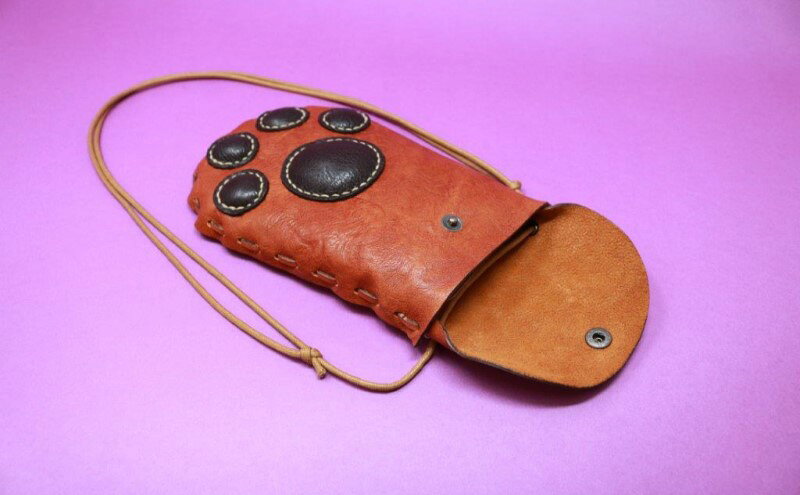 【ふるさと納税】NikuQ 麓刑務所 ポシェット 刑務所作業製品 小物入れ 雑貨 馬革 牛革 革 更生 矯正 社会復帰支援 支援 サムネイル3