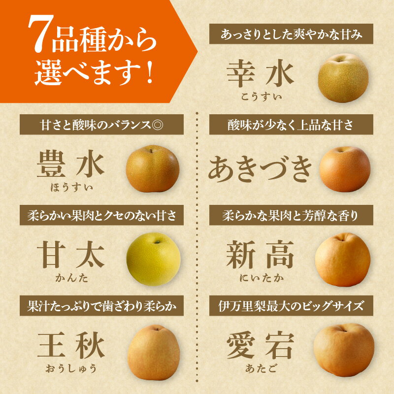 【ふるさと納税】【2026年産先行予約】伊万里梨 ＜品種・容量が選べる／幸水 ・豊水・あきづき・新高・王秋・甘太・愛宕 ＞（ 2.5kg・5kg ）【 ふるさと納税 先行予約 梨 伊万里梨 幸水 ふるさと納税 果物 フルーツ なし 】 - 画像2
