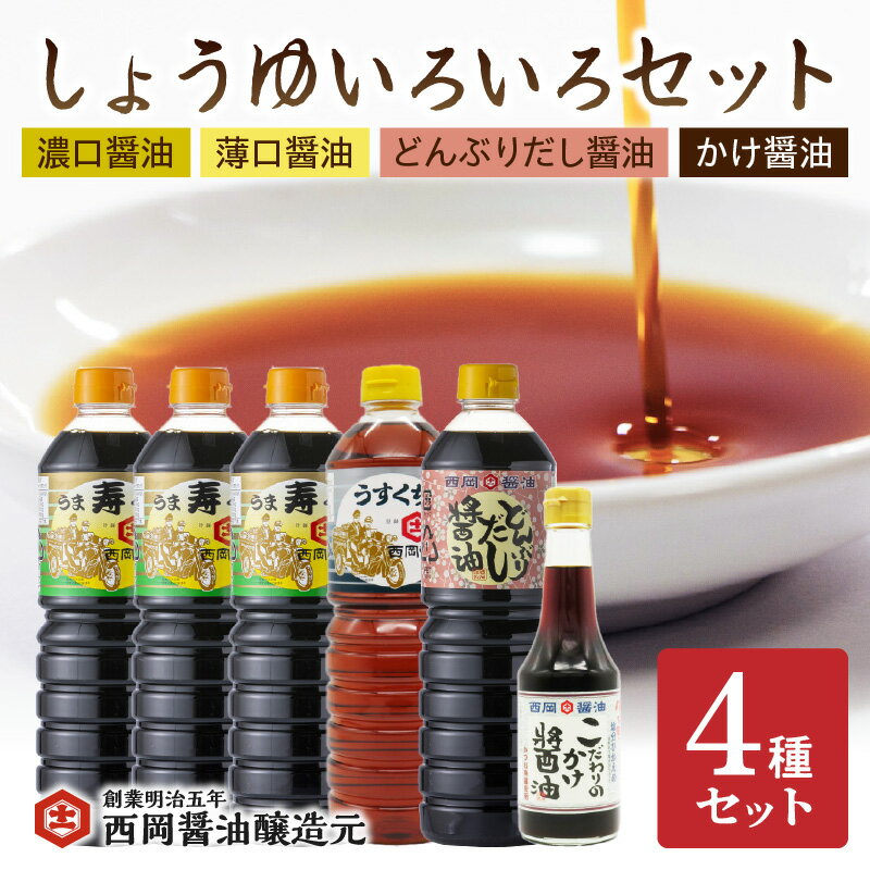 西岡醤油 しょうゆいろいろセット 009-G265