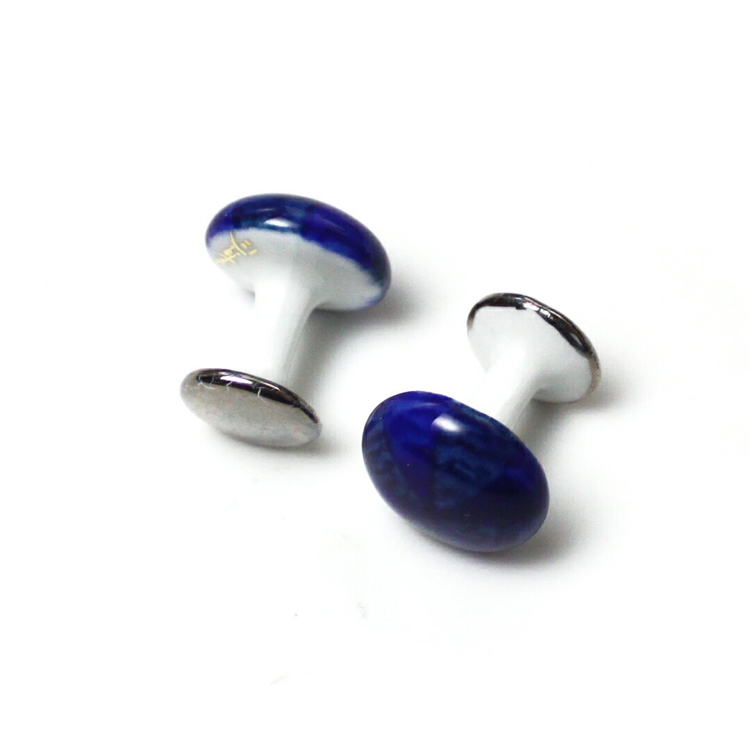 【ふるさと納税】伊万里焼強化磁器カフスボタン（2色濃） 029-H1012 サムネイル3