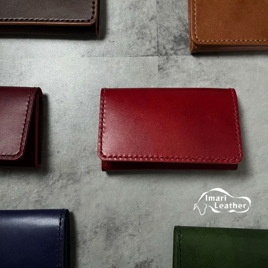 【ふるさと納税】【伊万里レザー】名刺入れ【職人手縫い】 115-N239 サムネイル2