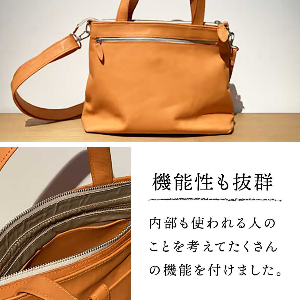 【ふるさと納税】【色が選べる】本革 ショルダーバッグ No.9 ウェイタイプ /BagShop36 [UAC015] バッグ 肩掛け 斜めがけ 革 サムネイル3