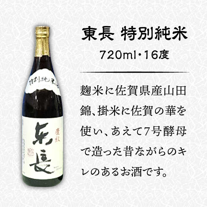 【ふるさと納税】【お歳暮対象】The SAGA認定酒 能古見 特別純米・東長 特別純米 2本 セット （各720ml） /江口酒店 [UBS006] 酒 お酒 日本酒 おさけ アルコール サムネイル3