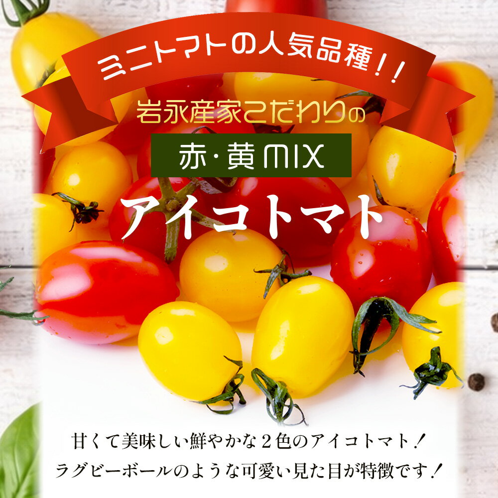 【ふるさと納税】選べる容量 岩永さんちのミニトマト | アイコ赤・黄MIX | 約1kg / 2kg / 3kg【農林水産大臣賞受賞】有機肥料・化学肥料不使用 | 生産者直送 野菜 旬 とまと プチトマト サラダ やさい 旬 新鮮 おやつ お弁当 ふるさと 人気 送料無料 佐賀県 鹿島市 B-893 - 画像2