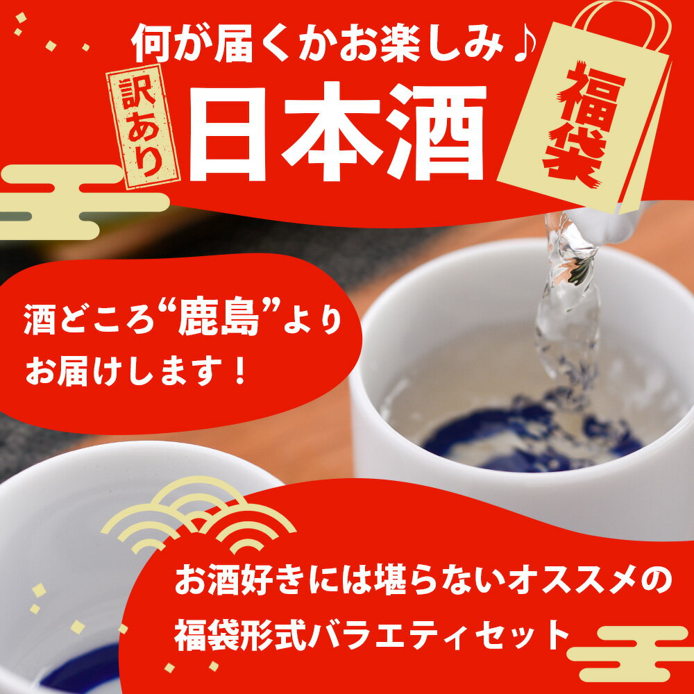 【ふるさと納税】【緊急応援企画】＼訳あり★お楽しみ福袋！／ 熟成日本酒バラエティセット｜純米大吟醸・純米吟醸など数種類からお届け 清酒 飲み比べセット 佐賀県鹿島市 緊急応援 D-181 サムネイル2