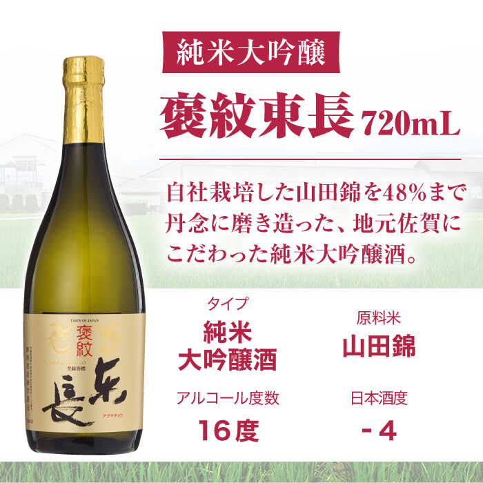【ふるさと納税】褒紋東長 720ml 酒 お酒 日本酒 東長 佐賀県嬉野市/瀬頭酒造 [NAH008] サムネイル3