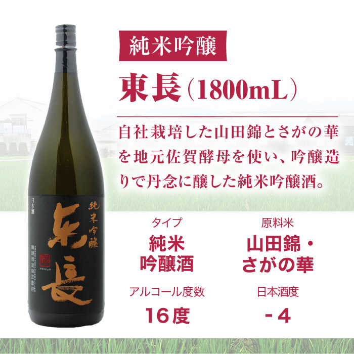【ふるさと納税】全6回 定期便 純米吟醸 東長 1.8L 酒 お酒 日本酒 東長 佐賀県嬉野市/瀬頭酒造 [NAH019] サムネイル3