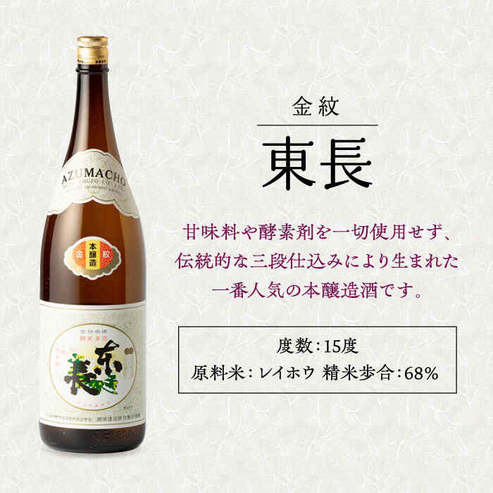 【ふるさと納税】金紋東長 1.8L 1本 酒 お酒 日本酒 東長 佐賀県嬉野市/瀬頭酒造 [NAH041] サムネイル2