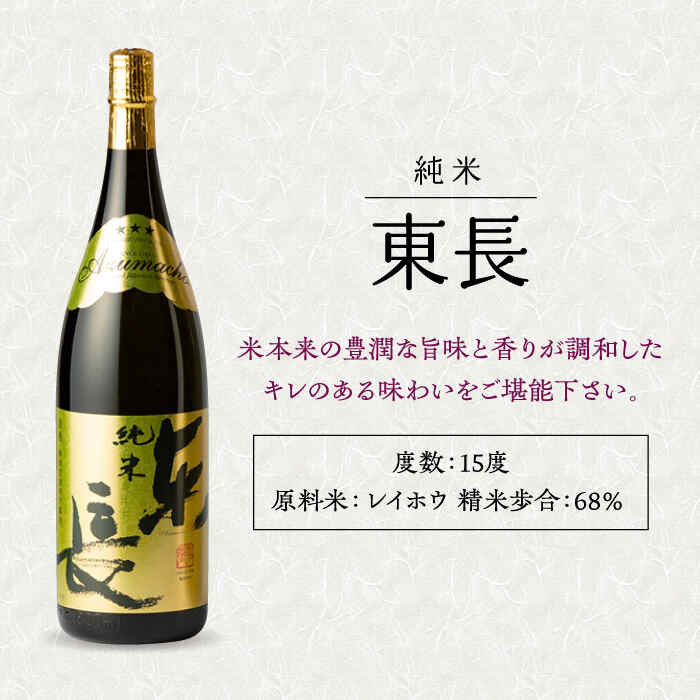 【ふるさと納税】【12回定期便】純米東長 1.8L 1本 酒 お酒 日本酒 東長 佐賀県嬉野市/瀬頭酒造 [NAH060] サムネイル2