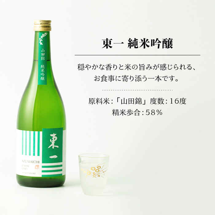 【ふるさと納税】東一（純米吟醸・純米吟醸 Nero）720ml 2本 酒 お酒 日本酒 地酒 銘酒 東一 五町田酒造 佐賀県嬉野市/嬉野酒店 [NBQ006] サムネイル2