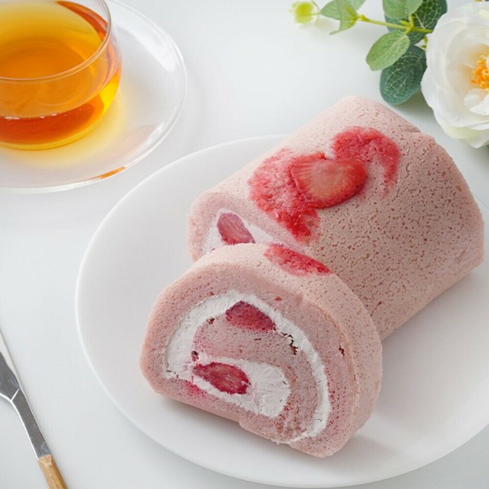 【ふるさと納税】【プレミアム米粉ロールケーキ】卵乳製品不使用 天使の苺ソイロール・ヴィーガン対応【グルテンフリー 保存料不使用 卵不使用 乳製品不使用 贈り物】(H053299) - 画像3