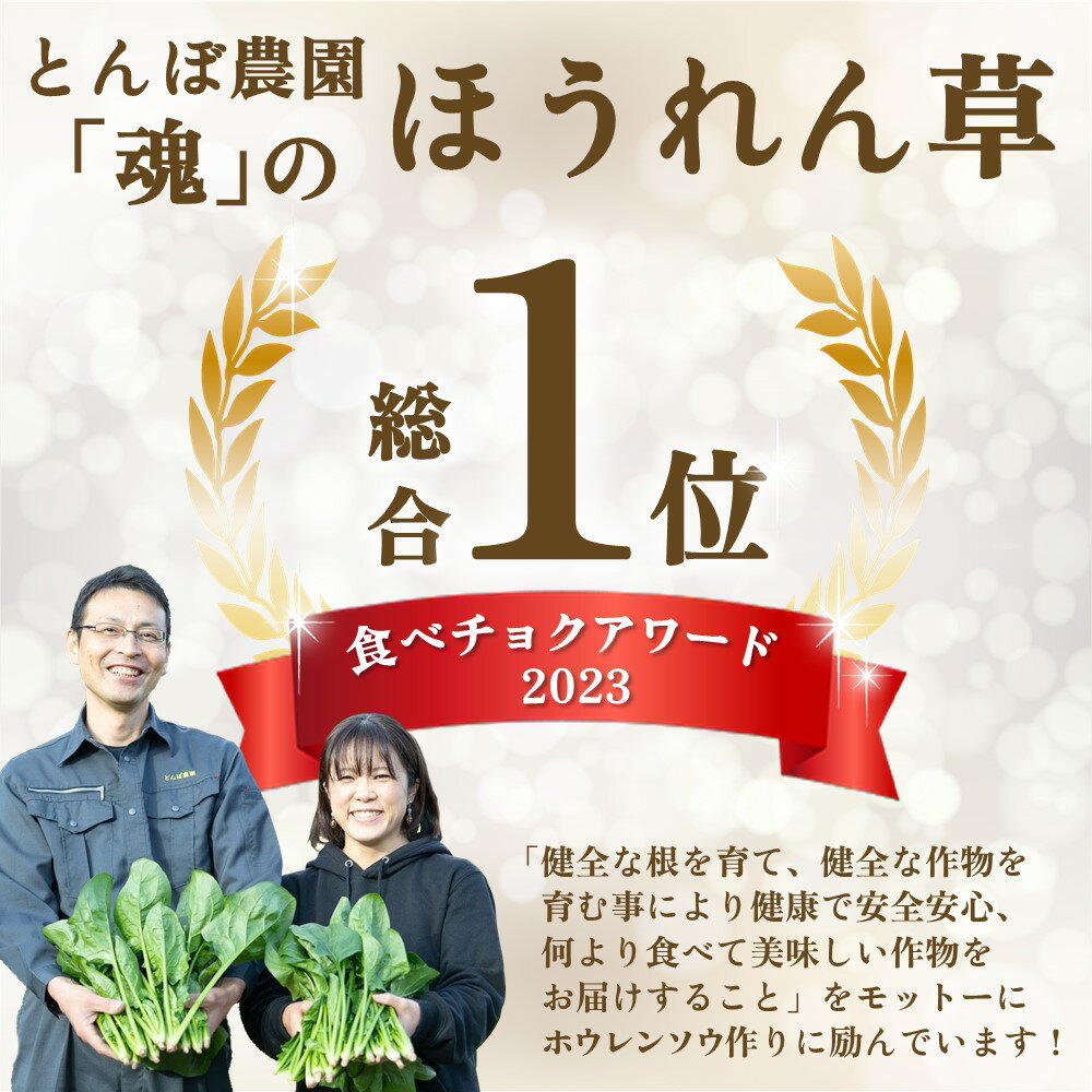 【ふるさと納税】佐賀県脊振山麓産 ほうれん草【1kg / 1.8kg / 3kg】H091P113 - 画像2