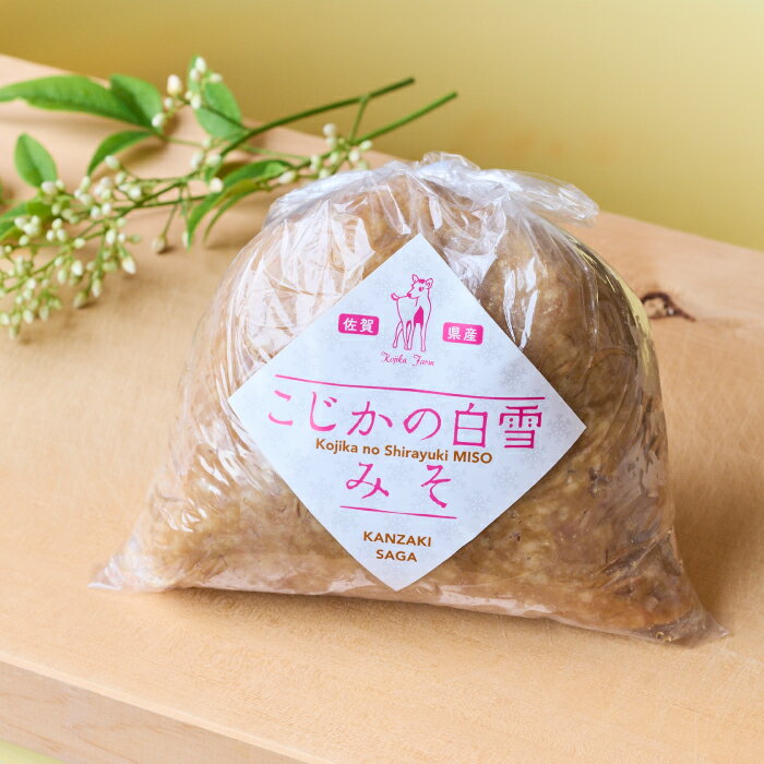 【ふるさと納税】添加物不使用 手作り【こじかの白雪みそ】500g×2パック・小分け 【九州みそ 味噌汁 みそ汁 調味料】(H090102) サムネイル2