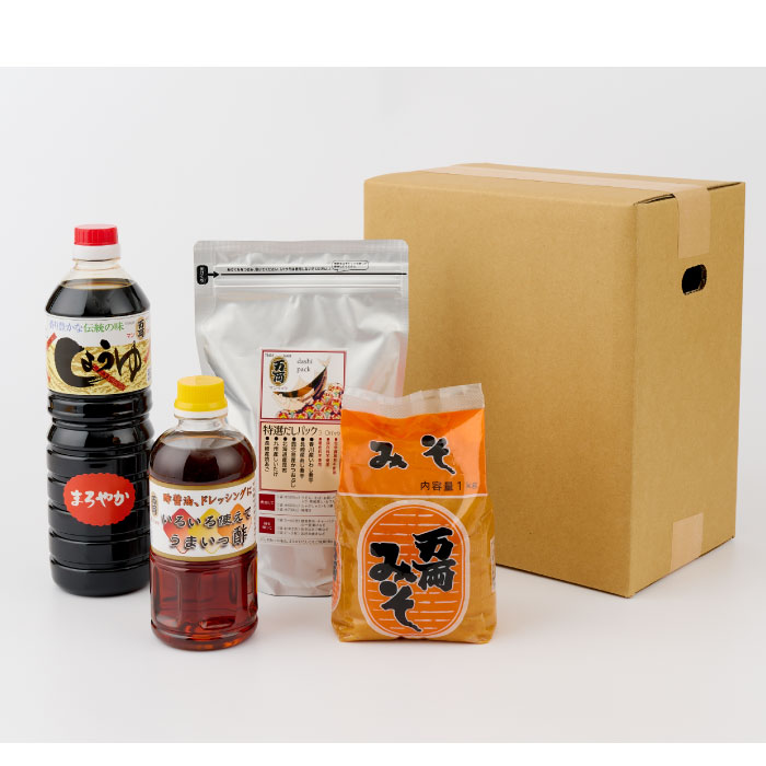 【ふるさと納税】万両特選だしパック(8g×30入)と味噌醤油詰合せ(D-1) 【煮干し かつお こんぶ しいたけ だし あまくち うまいっす】(H016143) サムネイル3