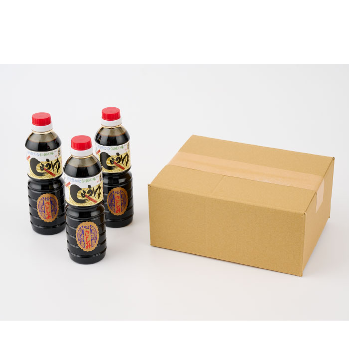 【ふるさと納税】万両の特選さしみ醤油500ml 3本セット(BA2) 【JAS 九州 甘口 さしみ 醤油 おすすめ ふるさと納税】(H016189) サムネイル2