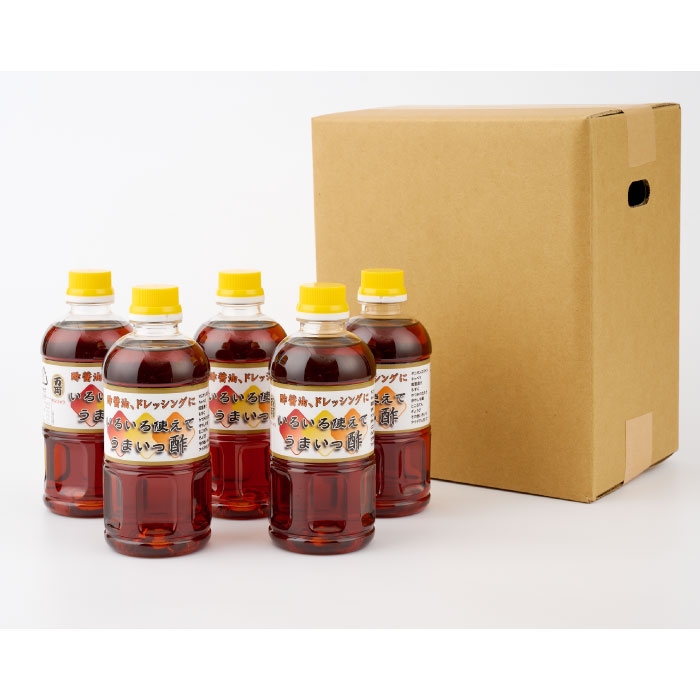 【ふるさと納税】万両のいろいろ使えてうまいっ酢500ml×5本(CA2) 【ドレッシング かつおだし たっぷり 5本 おすそわけ 酢醤油】(H016200) サムネイル2
