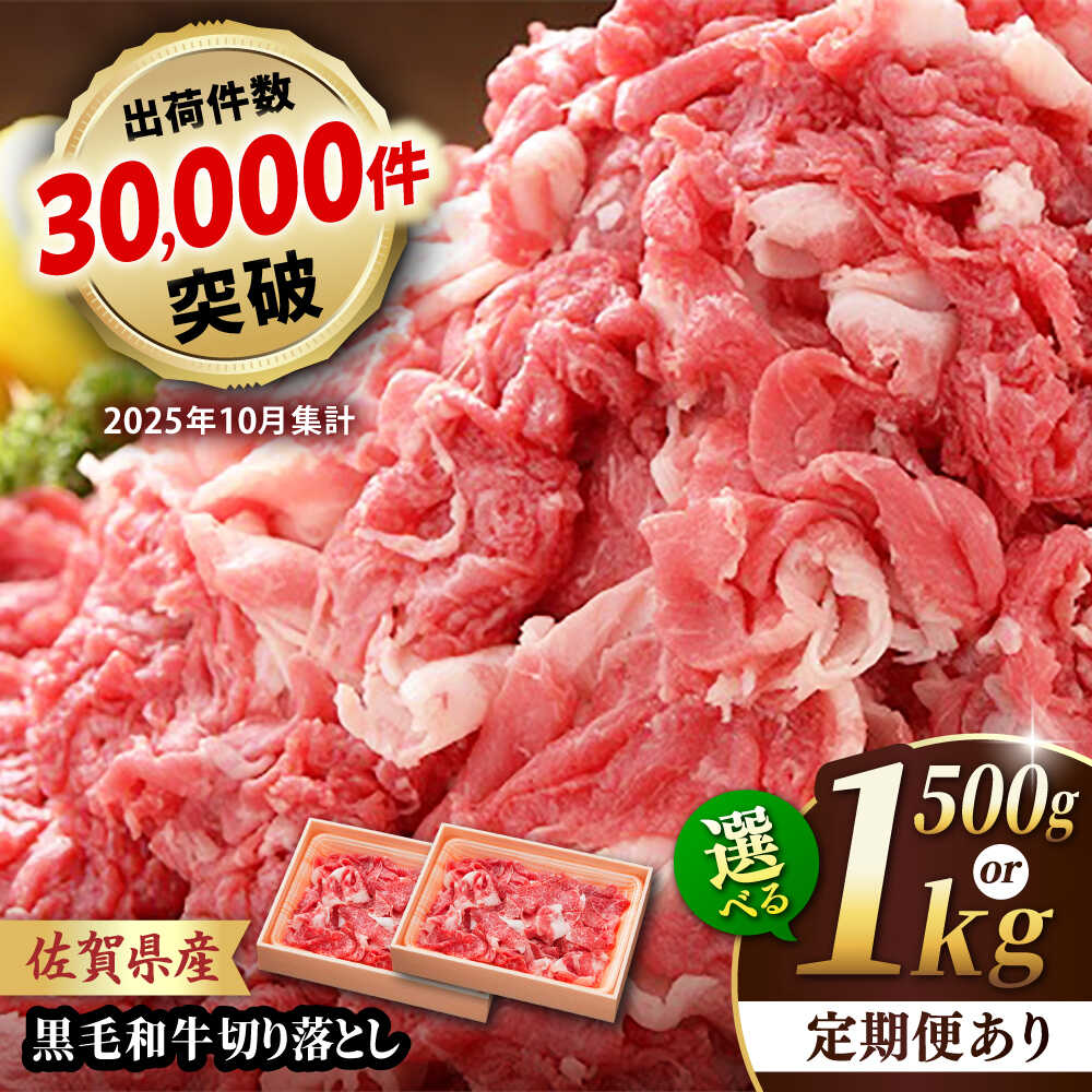 佐賀産和牛 切り落とし 500g 〜 1kg 【選べる発送月・回数】| 牛肉 ブランド牛 黒毛和牛 切り落とし |吉野ヶ里町/石丸食肉産業[FBX001/FBX043/FBX044/FBX045/FBX050]