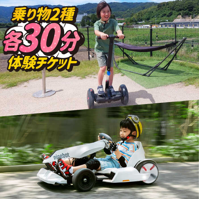 【ふるさと納税】＜人気体験の欲張りセット！＞ゴーカート30分＆セグウェイ・キックボード・ミニカートの中から1種選べる30分利用券 吉野ヶ里/e-ビークルパーク [FCS003]